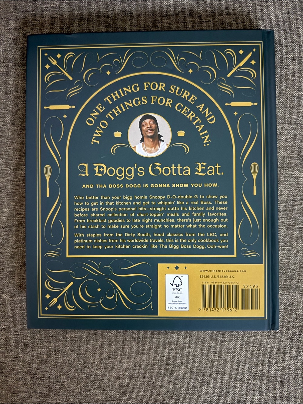 Snoop Dogg To Cook Cookbook - Green & Gold Cover - Picture 3 of 3